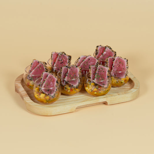 TUNA TARTAR WITH MANGO SALSA | 吞拿魚他他配芒果莎莎(20pcs)