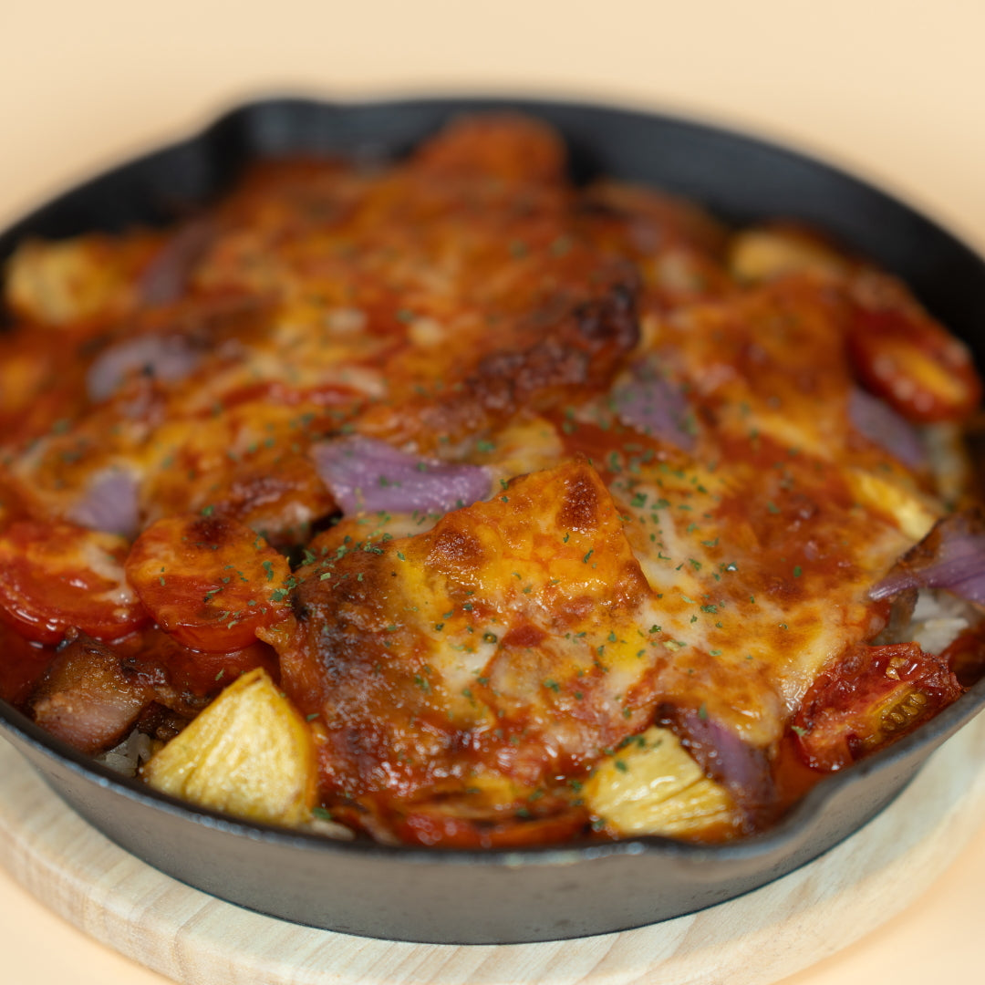 BAKED PORK CHOP RICE IN TOMATO SAUCE |芝 士茄 汁 焗 豬 扒 飯 (3.5lb)