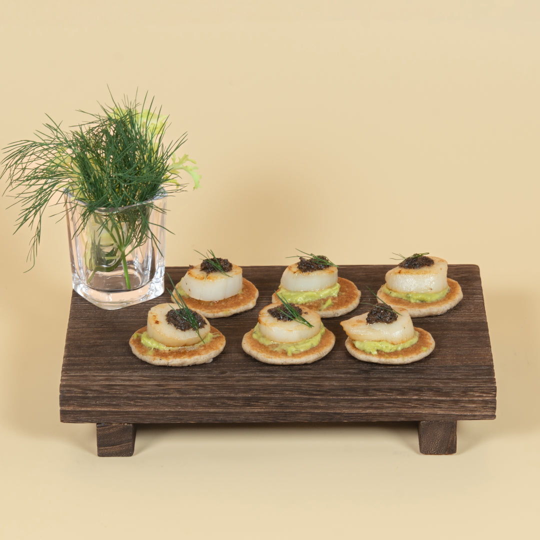 TRUFFLE SCALLOP WITH AVOCADO BLINIS | 松露醬帶子配牛油果小麥餅(20pcs)
