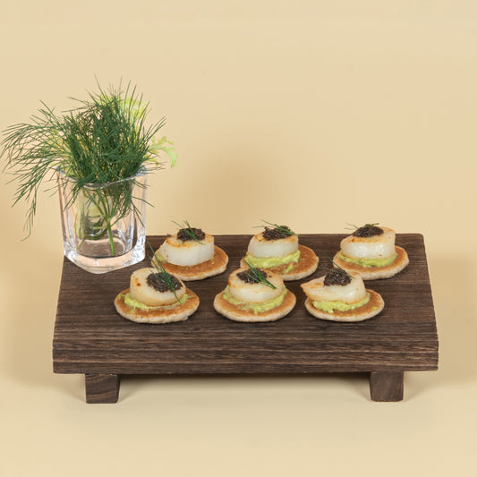 TRUFFLE SCALLOP WITH AVOCADO BLINIS | 松露醬帶子配牛油果小麥餅(20pcs)
